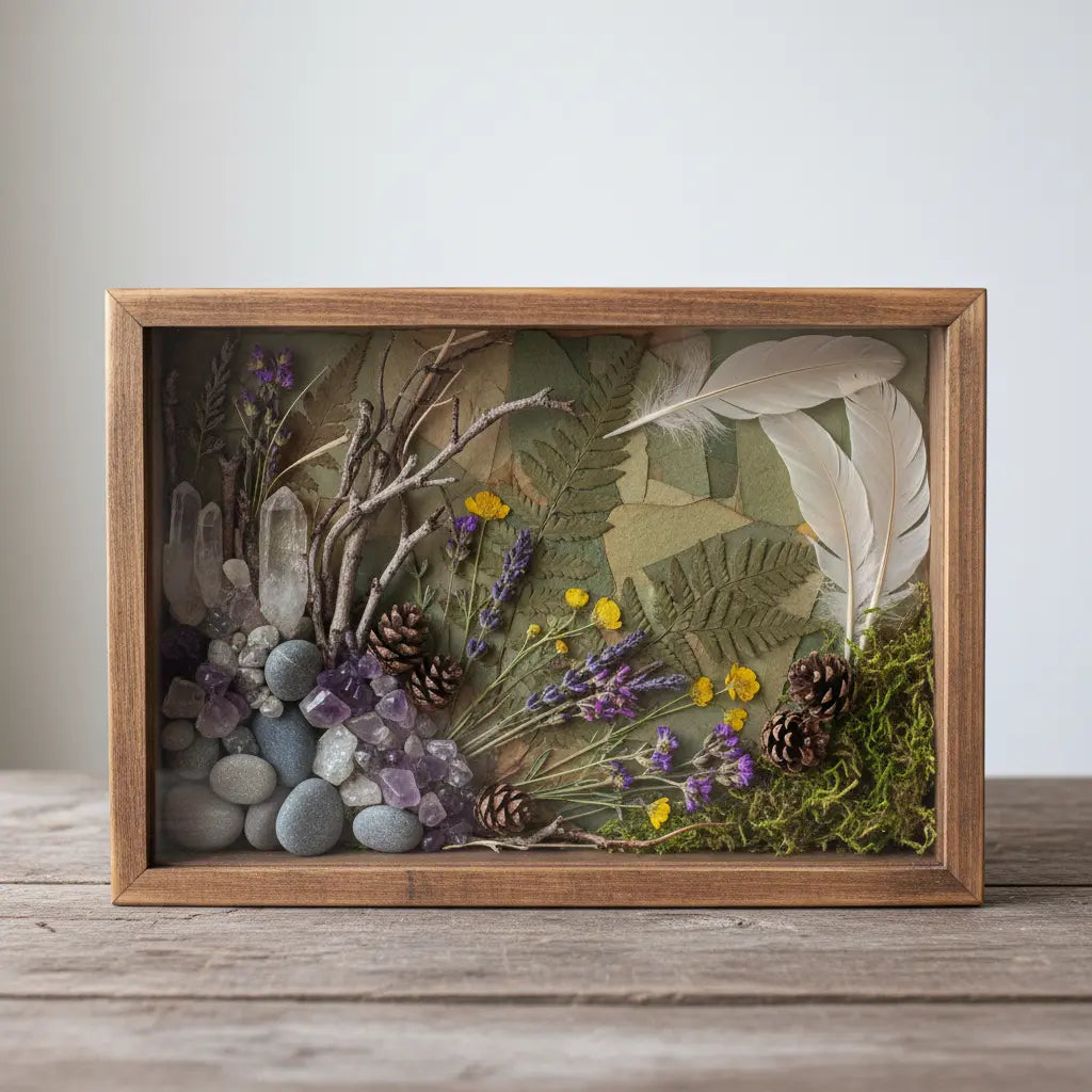 Woodland Foraged Nature Art Wild Find. Mushrooms and More