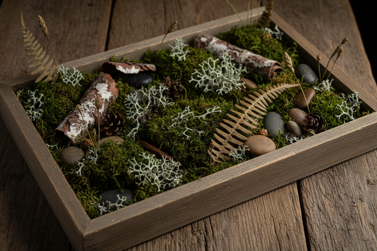 Woodland Foraged Nature Art Wild Find. Mushrooms and More